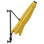 vidaXL Parasol mural jaune 290 cm