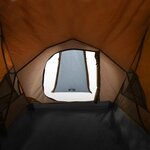vidaXL Tente de camping à dôme 2 personnes gris et orange imperméable
