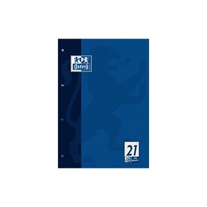 Oxford Bloc pour travail, A4, 50 pages, ligné 9 mm