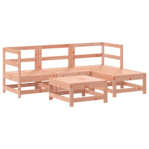 vidaXL Salon de jardin 5 Pièces bois massif douglas