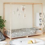 vidaXL Cadre de lit pour enfant 90x190 cm Bois de pin massif