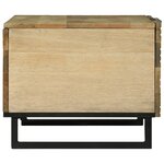 vidaXL Table Basse 80x50x40 cm Bois Massif Mangue