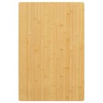 vidaXL Dessus de table 60x100x2 5 cm bambou