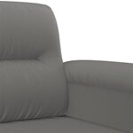 vidaXL Ensemble de canapés 3 Pièces coussins Gris foncé Tissu microfibre