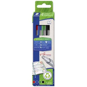 Fineliner triplus étui carton de 4 staedtler