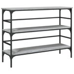 vidaXL Table console sonoma gris 100x32x75 cm bois d'ingénierie