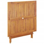 vidaXL Ensemble à manger de jardin 5Pièces beige polypropylène et bois
