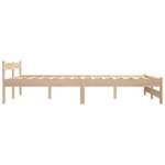 vidaXL Cadre de lit Bois de pin massif 140x200 cm