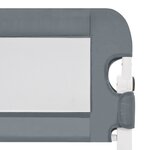 vidaXL Barrière de lit enfant Gris 102x42 cm Polyester