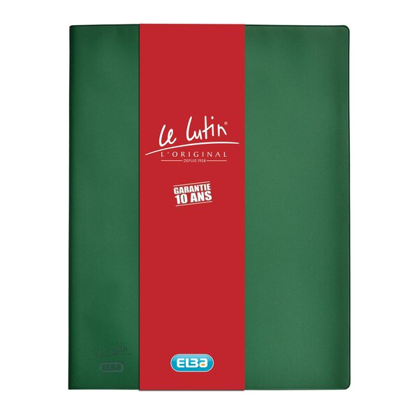 Protège-documents 'Le Lutin Original' PVC 30 Pochettes 60 Vues Vert ELBA