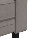 vidaXL Ensemble de canapés 2 Pièces taupe tissu