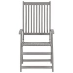 vidaXL Chaises inclinables de jardin lot de 2 et coussins bois acacia