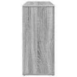 vidaXL Buffet sonoma gris 90 5x29 5x65 cm bois d'ingénierie