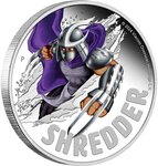 Pièce de monnaie en Argent 1 Dollar g 31.1 (1 oz) Millésime 2024 Teenage Mutant Ninja Turtles SHREDDER