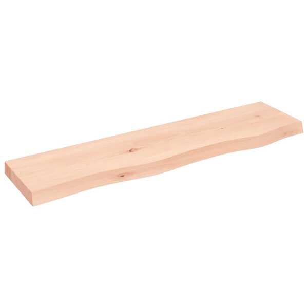 vidaXL Étagère murale 80x20x4 cm bois de chêne massif non traité