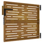 vidaXL Portail de jardin 85x75 cm acier corten conception de carré