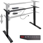Bureau assis debout meuble acier (piètement) 3 fonctions 1 moteur noir 08_0000389