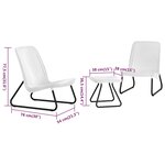 Keter Salon de jardin 3 Pièces Rio Blanc 218155