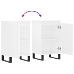 vidaXL Buffets 2 Pièces blanc 40x35x70 cm bois d’ingénierie