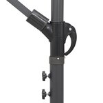 vidaXL Parasol suspendu Anthracite 3 m Mât en aluminium