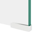vidaXL Meuble TV/pour moniteur 120x30x13 cm verre transparent