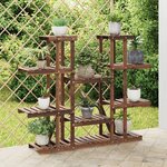 vidaXL Support à fleurs 110x25x110 5 cm bois massif de sapin