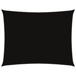 vidaXL Voile de parasol tissu oxford rectangulaire 5x6 m noir