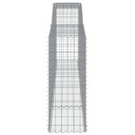 vidaXL Paniers à gabions arqués 15 Pièces 400x50x120/140 cm Fer galvanisé