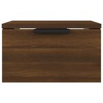 vidaXL Tables de chevet murales 2 Pièces Chêne marron 34x30x20 cm