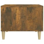 vidaXL Tables basses 2 Pièces chêne fumé 50x50x40 cm bois d'ingénierie