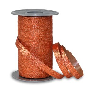 Bolduc poly glitter 100-m-bobine 10 mm bronze