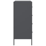 vidaXL Buffet anthracite 68x39x89 cm acier