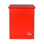 Boîte à colis moyenne 1 porte Rouge à accès frontal Acier galvanisé SMART PARCEL BOX®