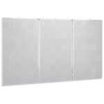 vidaXL Tableau blanc magnétique pliable 180x100x1 7 cm aluminium