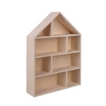 Etagère murale en bois Maison 30 x 43 x 8 cm - 8 compartiments