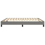 vidaXL Cadre de lit Gris foncé 180 x 200 cm Tissu