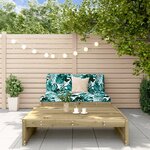 vidaXL Salon de jardin 2 Pièces avec coussins bois de pin imprégné