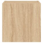 vidaXL Meubles TV muraux lumières LED 2 Pièces chêne sonoma 30 5x35x30 cm