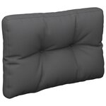 vidaXL Coussin de palette anthracite 60x40x12 cm tissu