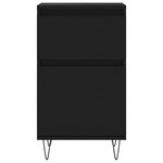 vidaXL Buffets 2 Pièces noir 40x35x70 cm bois d’ingénierie
