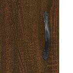 vidaXL Buffet haut Chêne marron 69 5x34x180 cm Bois d'ingénierie