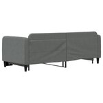 vidaXL Lit de jour avec lit gigogne gris foncé 80x200 cm tissu