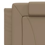 vidaXL Coussin de tête de lit cappuccino 160 cm similicuir