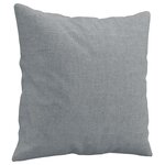 vidaXL Ensemble de canapés 4 Pièces coussins gris clair tissu