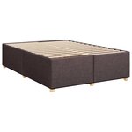 vidaXL Sommier à lattes de lit avec matelas Marron foncé 160x200 cm