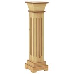 vidaXL Support pilier carré à plantes Bois clair 17x17x66 cm MDF