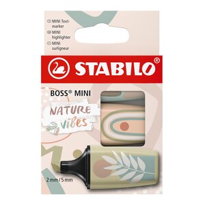 Surligneur BOSS MINI Naturevibes étui carton de 3 STABILO