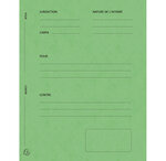 Dossiers de plaidoirie 'Pour / Contre', vert EXACOMPTA