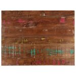 vidaXL Dessus de table 90x70x2 5 cm rectangulaire bois massif récupéré