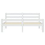 vidaXL Cadre de lit sans matelas blanc bois de pin massif 120x200 cm